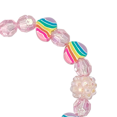 Rainbow Love Heart Bracelet - Pink Poppy Australia