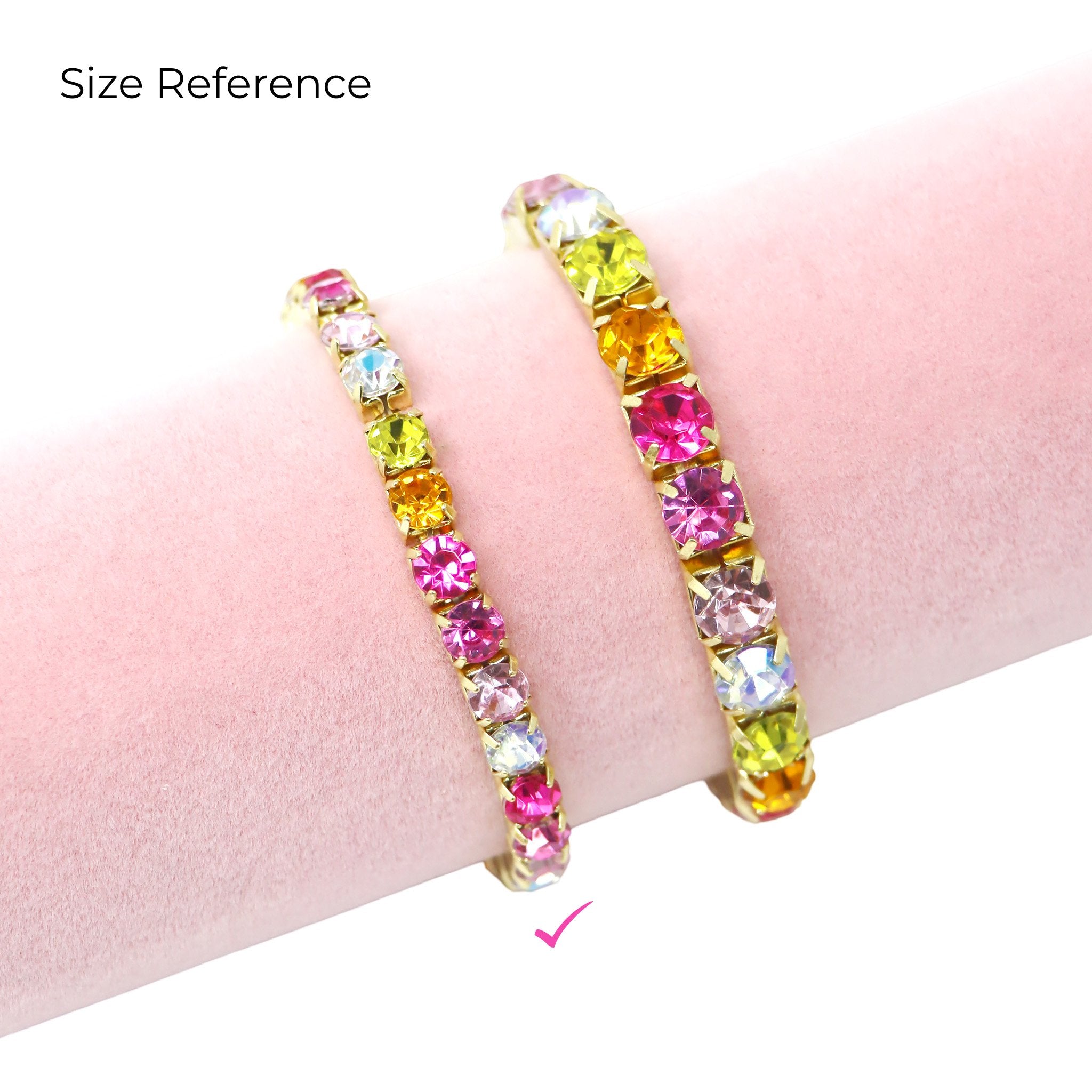 Dainty Luxury Bejewelled Bracelet - Pink Poppy Australia