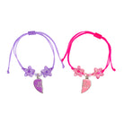 BFF Joining Heart Cord Bracelet Set - Pink Poppy Australia