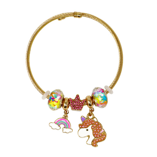 Unicorn Charm Bracelet - Pink Poppy Australia