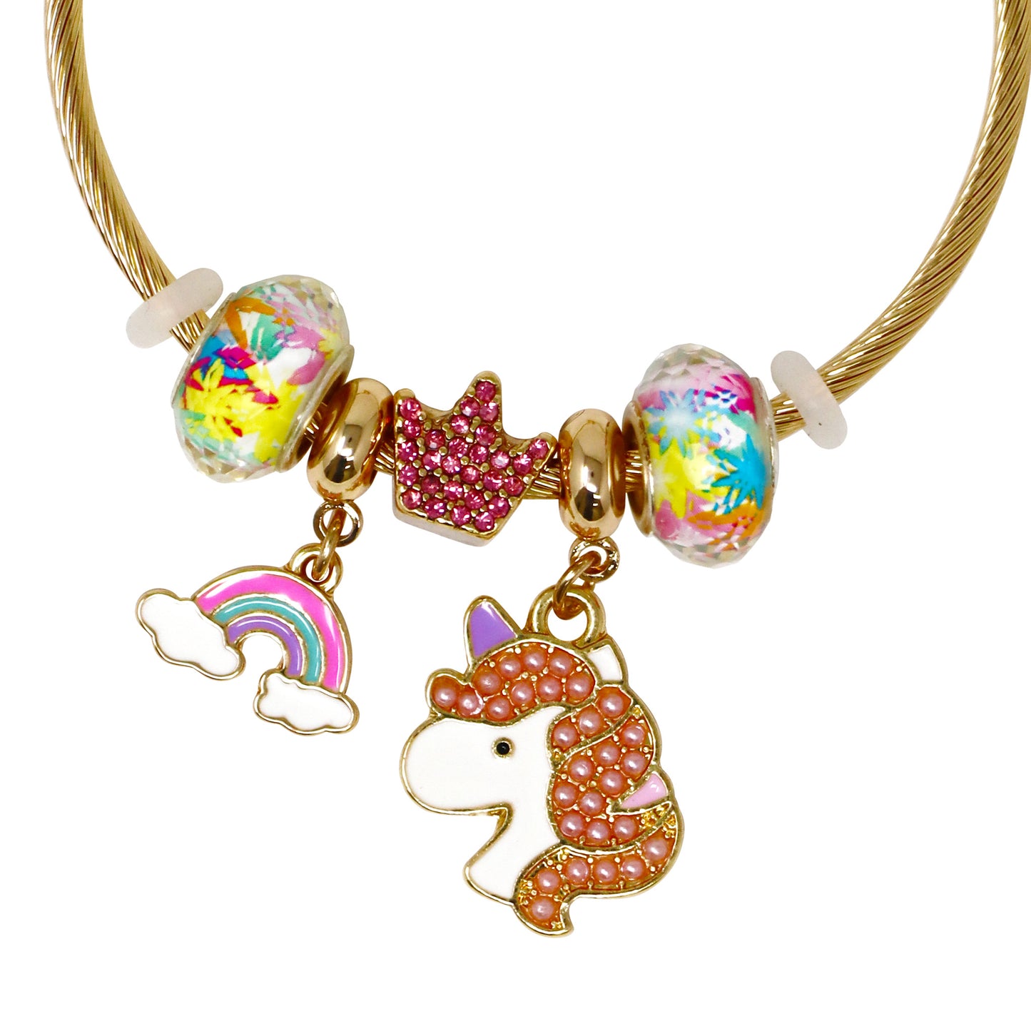 Unicorn Charm Bracelet - Pink Poppy Australia