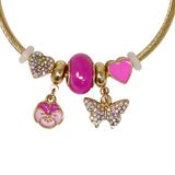 Butterfly Charm Bracelet - Pink Poppy Australia
