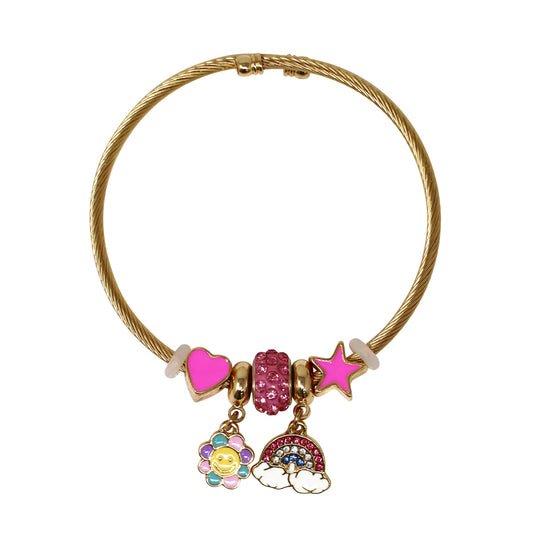 Rainbow Charm Bracelet - Pink Poppy Australia
