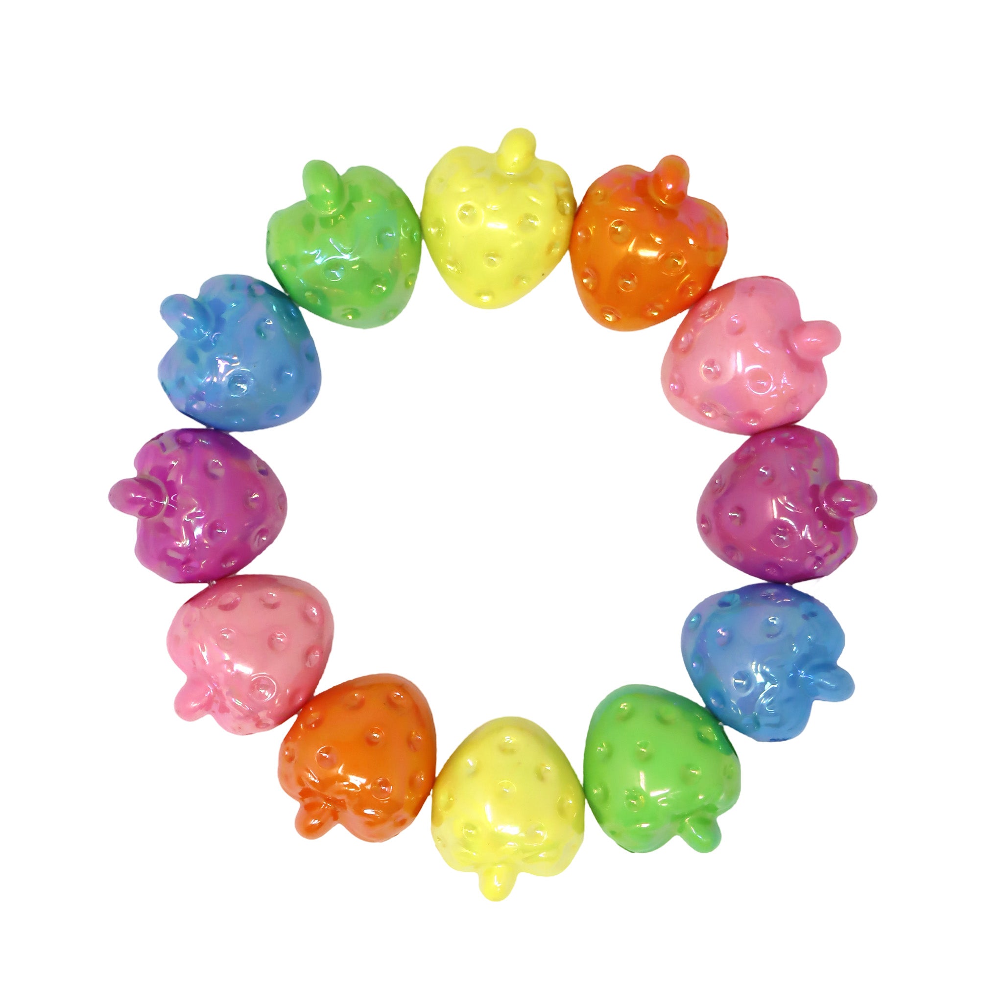 Rainbow Strawberry Bracelet - Pink Poppy Australia