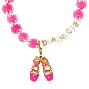 Dance Letter Bead Bracelet - Pink Poppy Australia