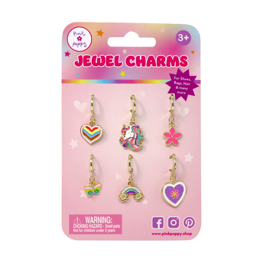 Rainbow Unicorn 6-pack Shoelace Charm Set - Pink Poppy Australia
