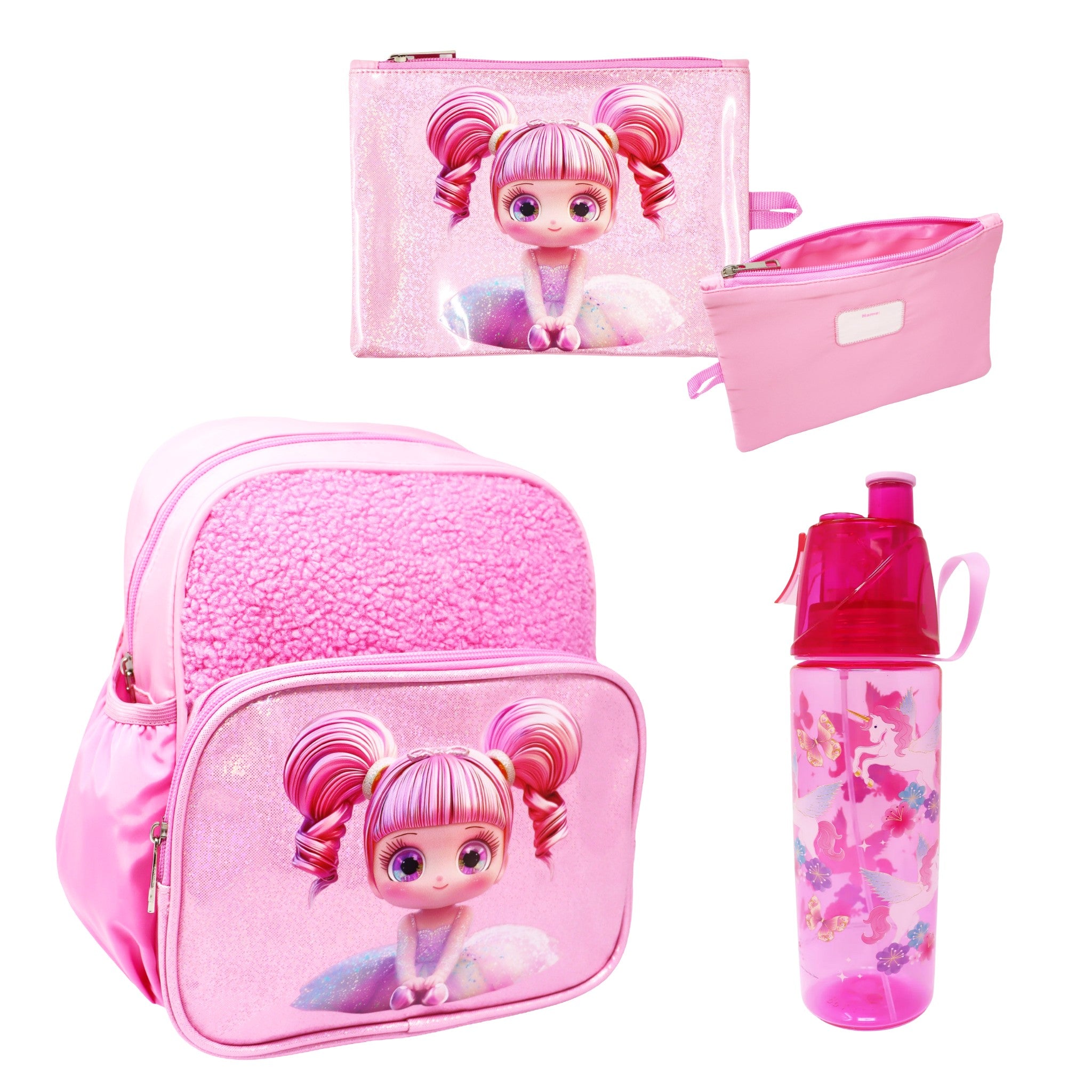 Ballerina Sparkle Backpack & Pencil Case Set