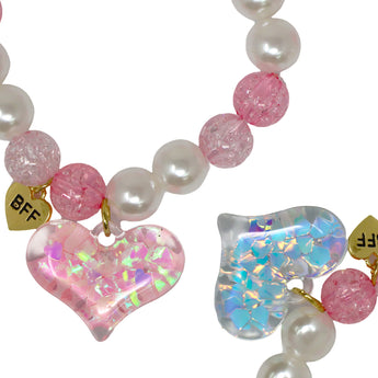 BFF Confetti Heart Bracelet Set