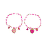 BFF Heart & Butterfly Bracelet Set - Pink Poppy Australia