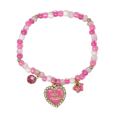 BFF Heart & Butterfly Bracelet Set - Pink Poppy Australia