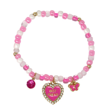 BFF Heart & Butterfly Bracelet Set - Pink Poppy Australia
