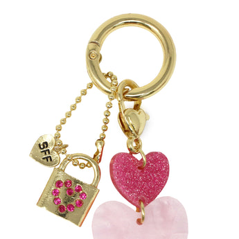 BFF Heart Keyring Set
