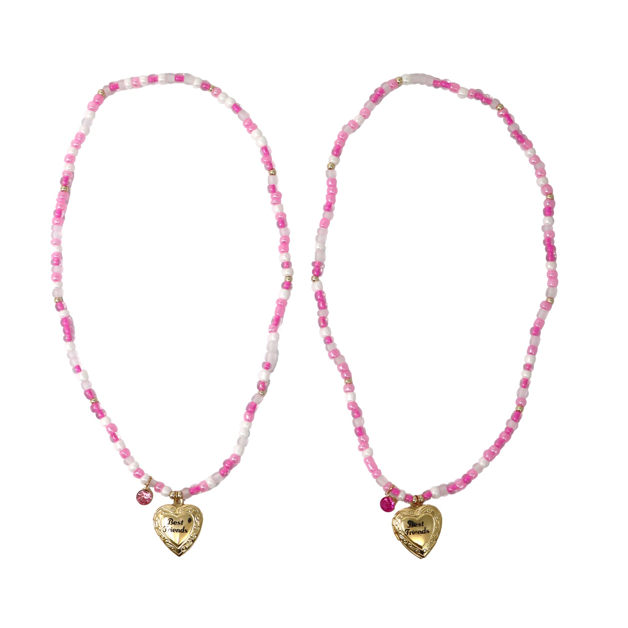 BFF Locket Necklace Set - Pink Poppy Australia
