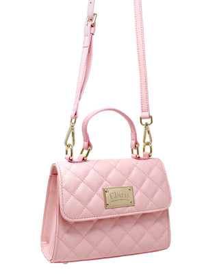 Claris: The Chicest Mouse In Paris™ Quilted Shoulder Handbag - Pink Poppy Australia