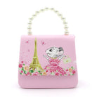 Claris the Chicest Mouse in Paris Handbag with Pearl Handle - Pink Poppy Australia
