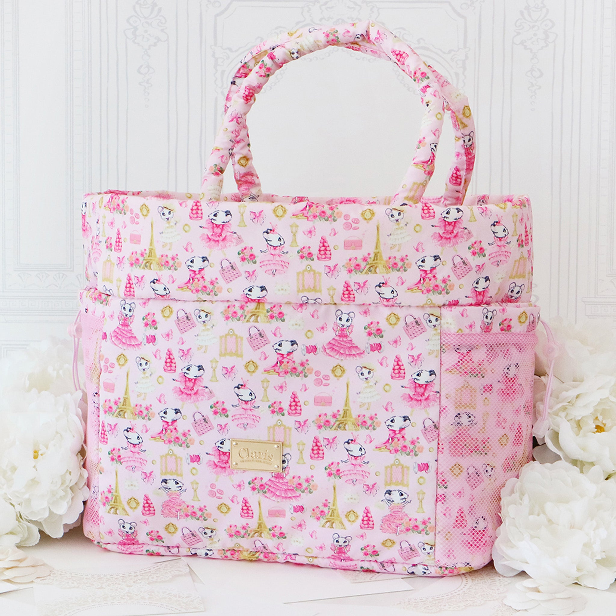 Claris the Chicest Mouse in Paris Carry-All Bag - Pink Poppy Australia