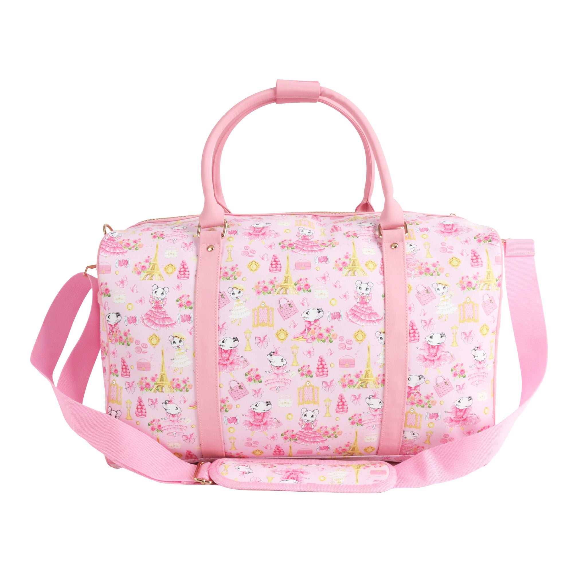 Claris the Chicest Mouse in Paris Duffle Bag - Pink Poppy Australia