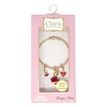 Claris: The Chicest Mouse In Paris™ Holiday Heist Charm Bracelet - Pink Poppy Australia