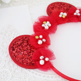 Claris: The Chicest Mouse In Paris™ Ears Holiday Heist Headband - Pink Poppy Australia