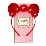 Claris: The Chicest Mouse In Paris™ Ears Holiday Heist Headband - Pink Poppy Australia