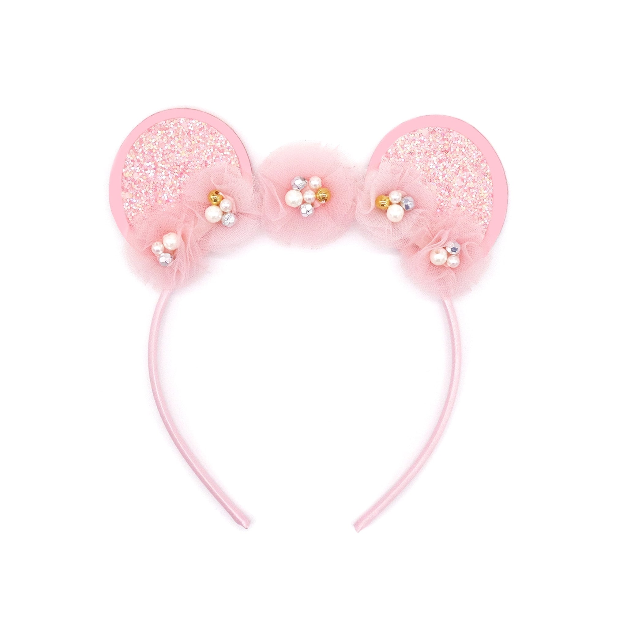 Claris The Chicest Mouse in Paris™ Magnificent Mess Ears Headband - Pink Poppy Australia