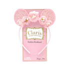 Claris The Chicest Mouse in Paris™ Magnificent Mess Ears Headband - Pink Poppy Australia