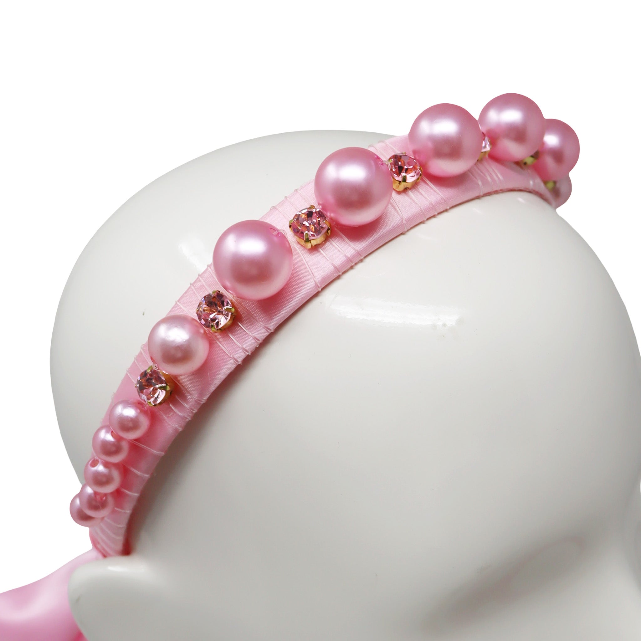 Claris the Chicest Mouse in Paris Pearl Headband - Pink Poppy Australia