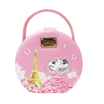 Claris the Chicest Mouse in Paris  Mini Handbag Jewellery Case - Pink Poppy Australia