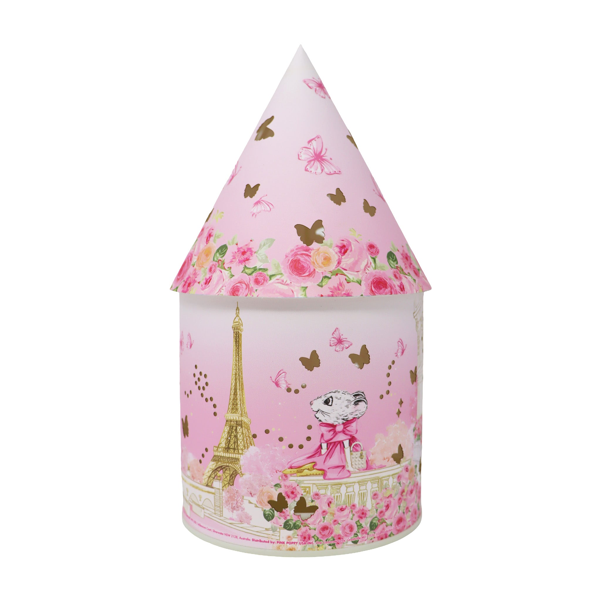 Claris The Chicest Mouse In Paris Colour Changing LED Lantern - Pink Poppy Australia