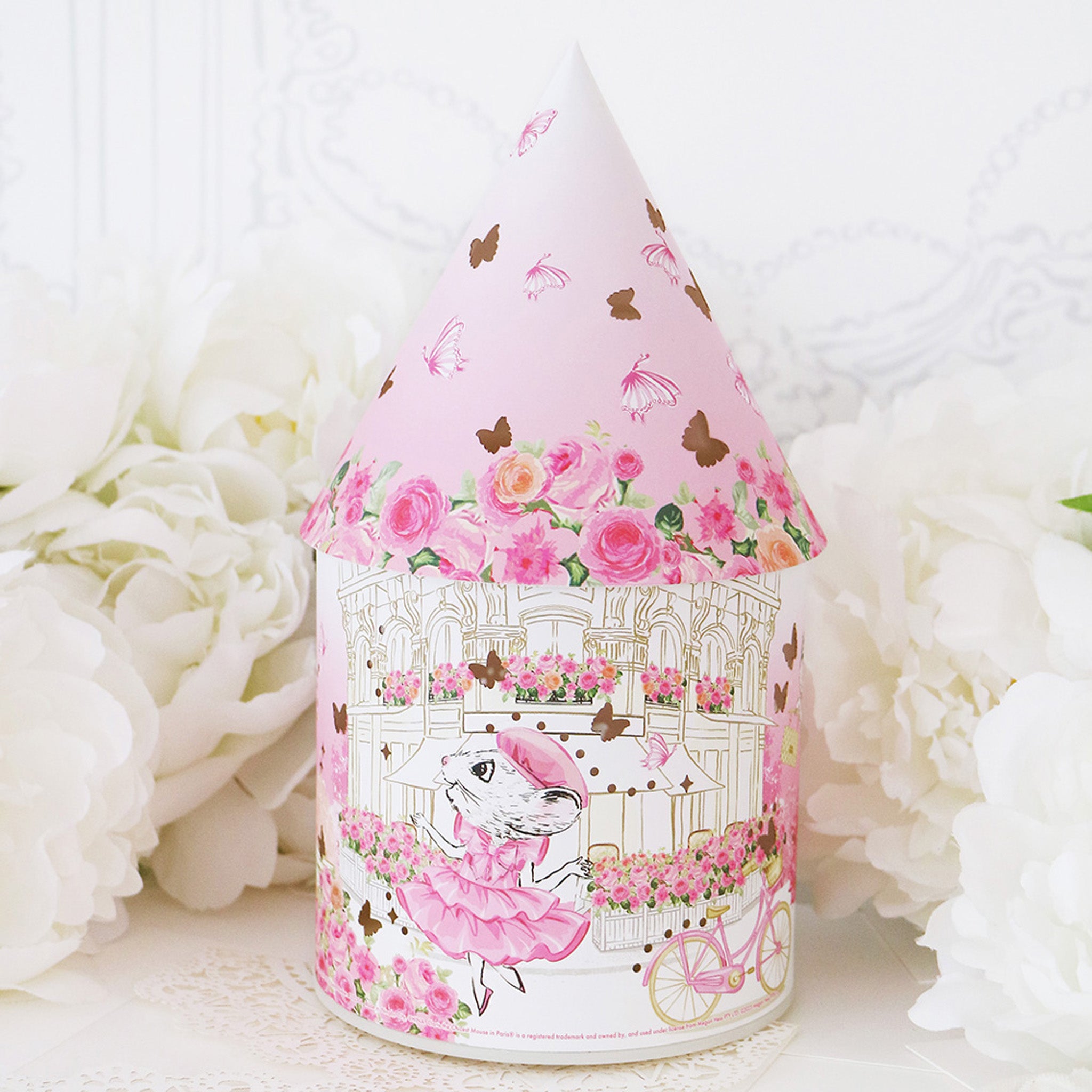 Claris The Chicest Mouse In Paris Colour Changing LED Lantern - Pink Poppy Australia