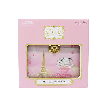 Claris The Chicest Mouse in Paris Pearl Musical Jewellery Box - Pink Poppy Australia