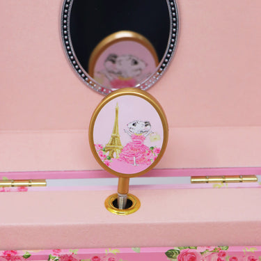 Claris The Chicest Mouse in Paris Pearl Musical Jewellery Box - Pink Poppy Australia