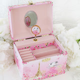 Claris The Chicest Mouse in Paris Pearl Musical Jewellery Box - Pink Poppy Australia