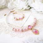 Claris The Chicest Mouse in Paris™ Magnificent Mess Necklace & Bracelet Set - Pink Poppy Australia
