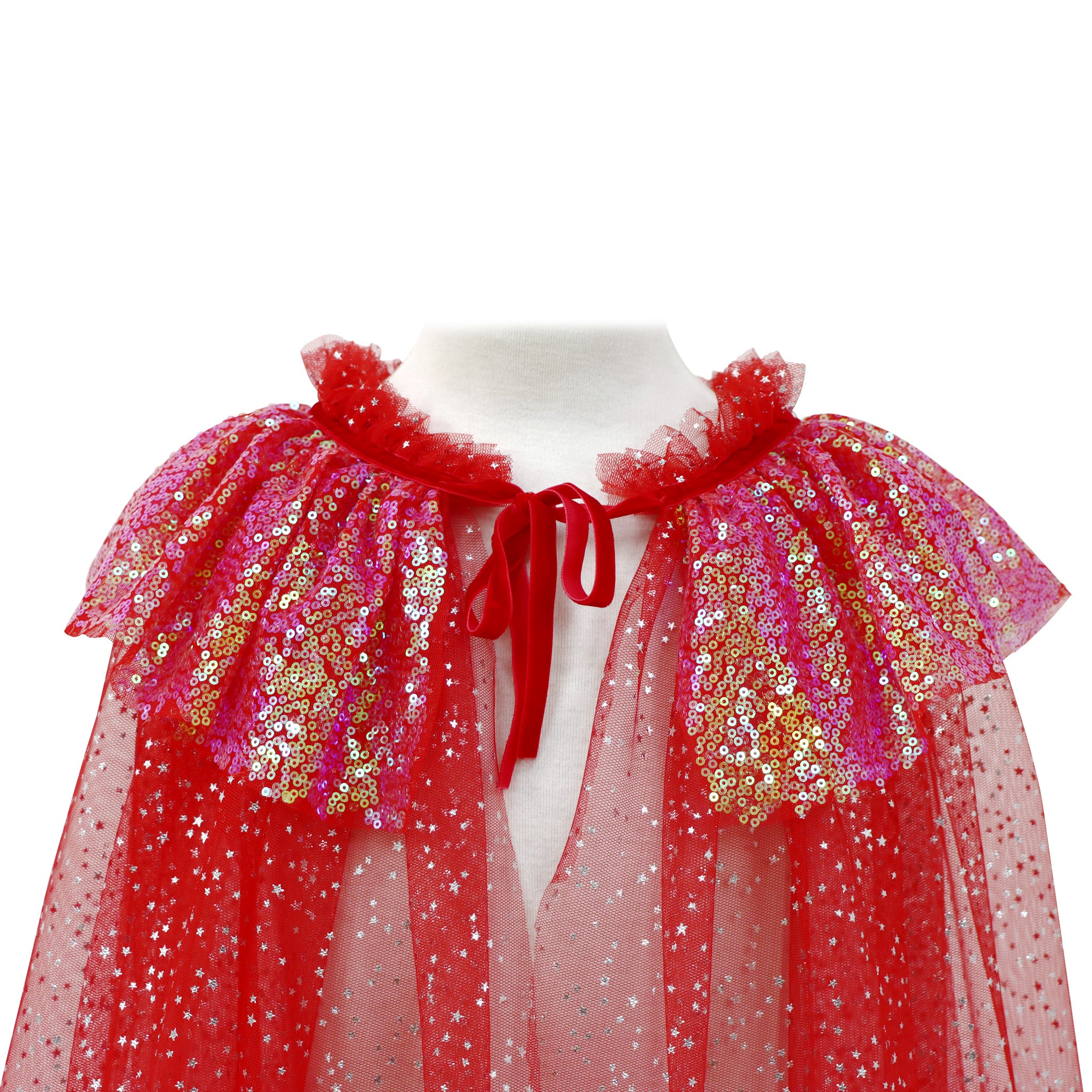 Twinkling Sequin Trim Cape - Pink Poppy Australia