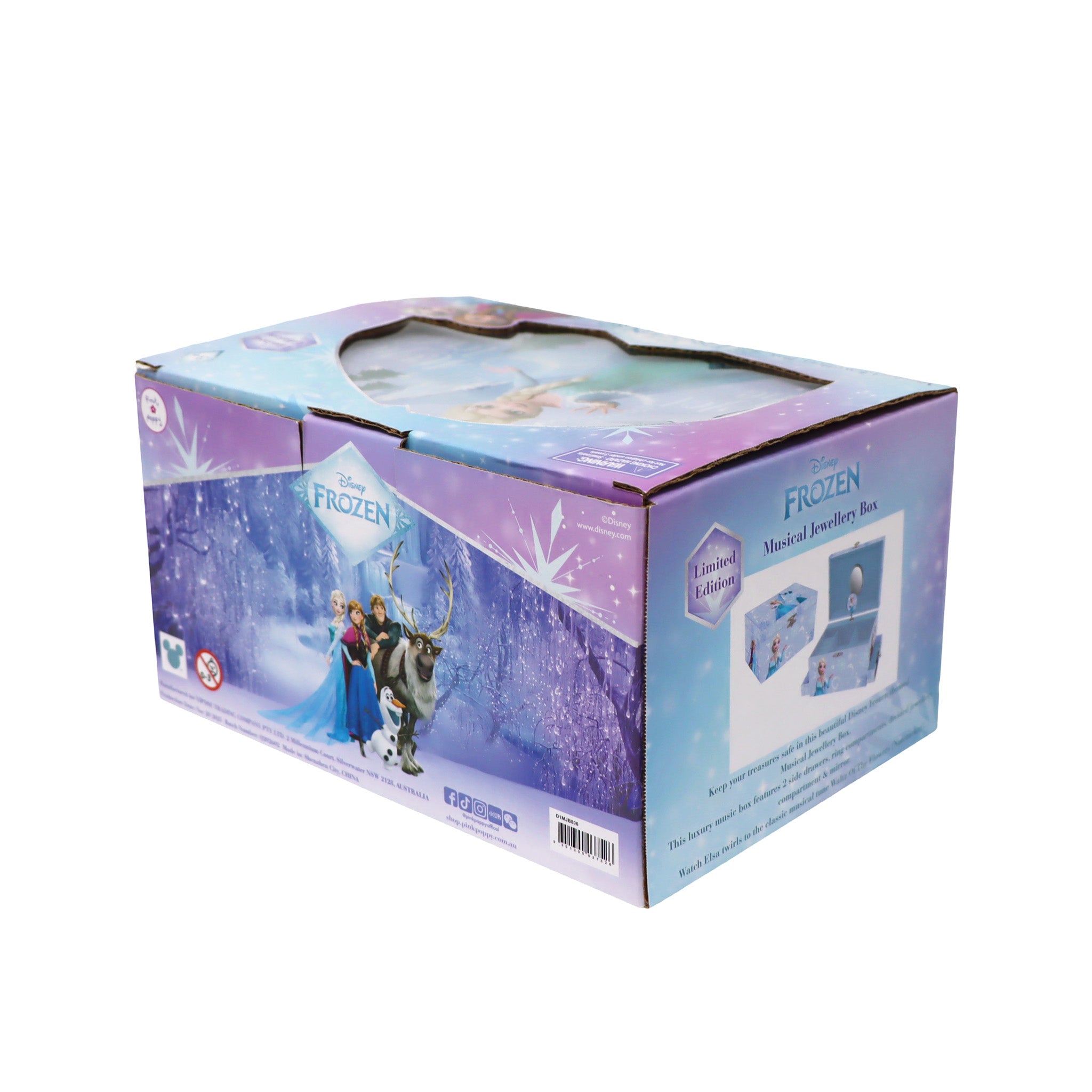 Disney Frozen Elsa Magic Touch Luxury Musical Jewellery Box - Pink Poppy Australia