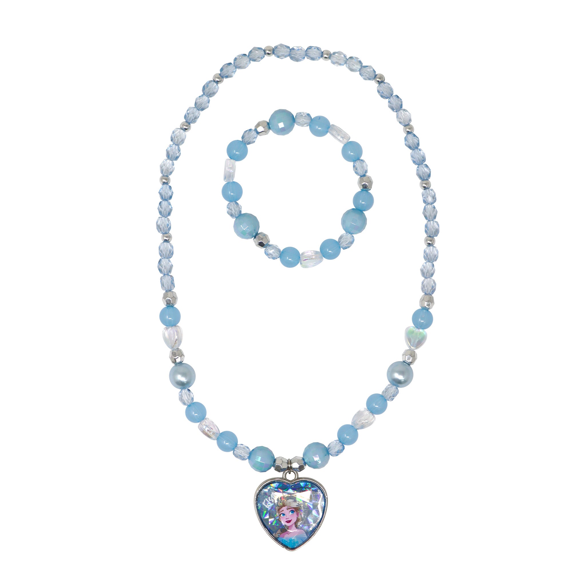Disney Frozen Elsa Necklace & Bracelet Set - Pink Poppy Australia