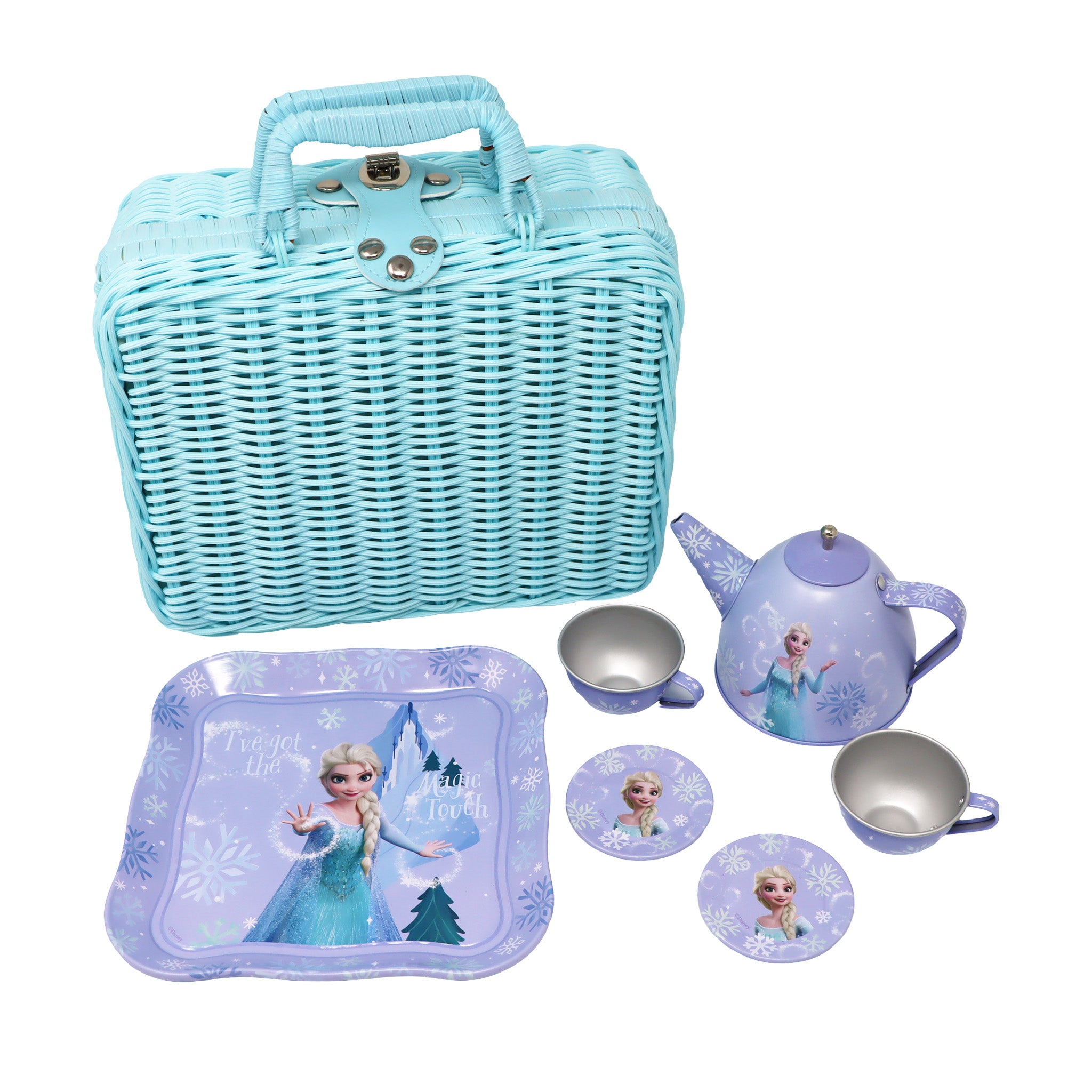 Disney Frozen Elsa Magic Touch Picnic Basket Tea Set - Pink Poppy Australia