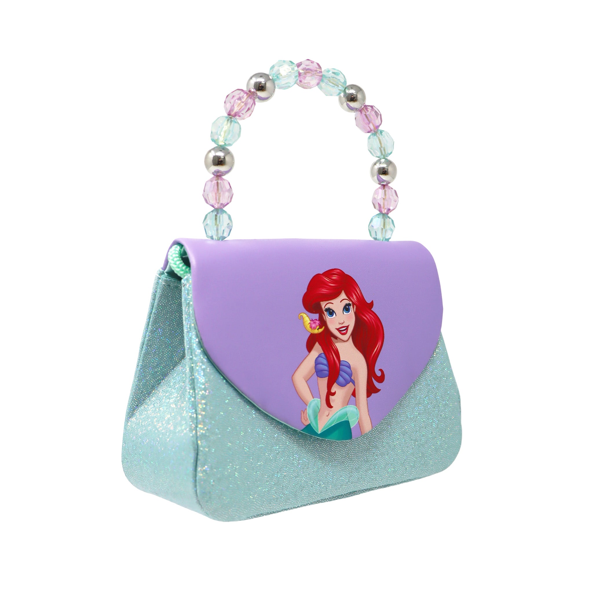 Disney Princess Ariel Mermaid Print Handbag - Pink Poppy Australia