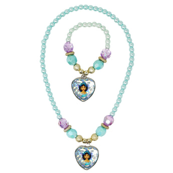 Disney Jasmine Necklace & Bracelet Set