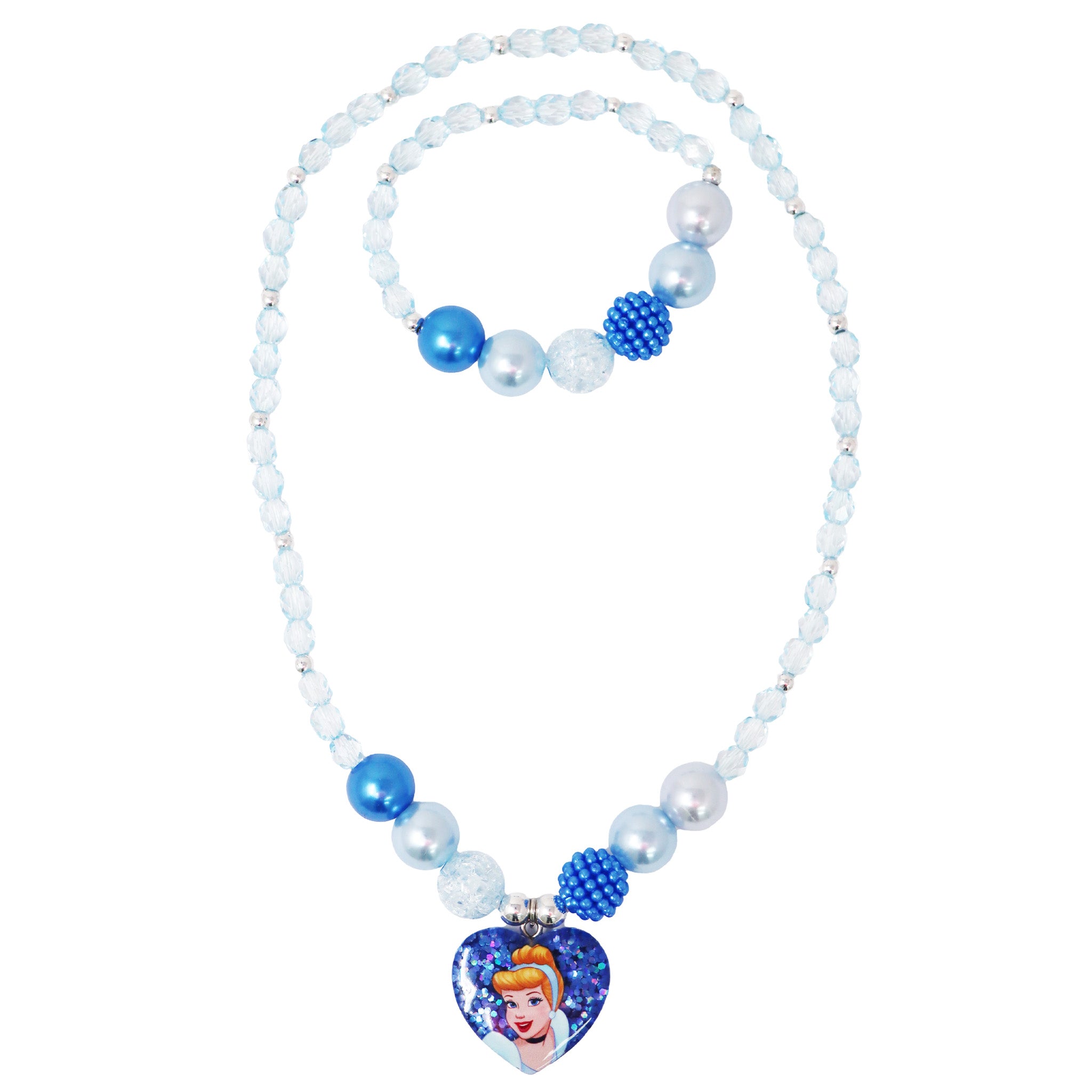 Disney Princess Cinderella Necklace & Bracelet Set - Pink Poppy Australia