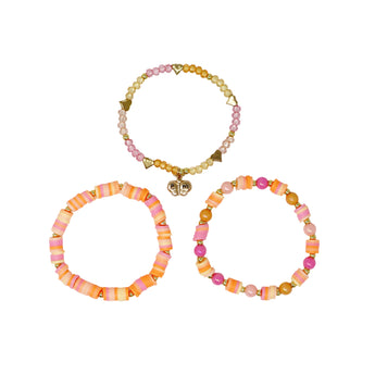 Emma Memma Bracelet Set - Pink Poppy Australia
