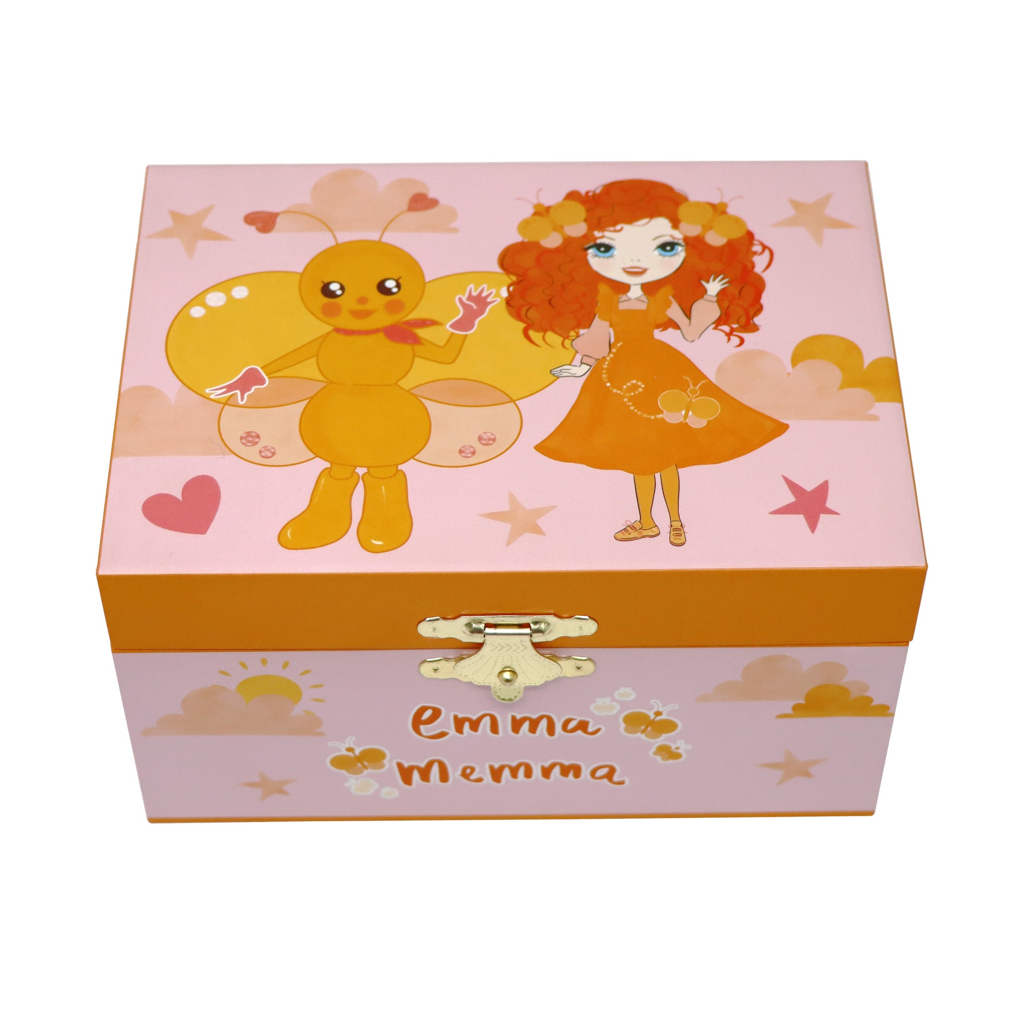 Emma Memma Musical Jewellery Box - Pink Poppy Australia
