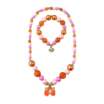 Emma Memma Necklace and Bracelet Set - Pink Poppy Australia