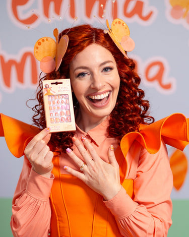 Emma Memma Press on Nails - Pink Poppy Australia