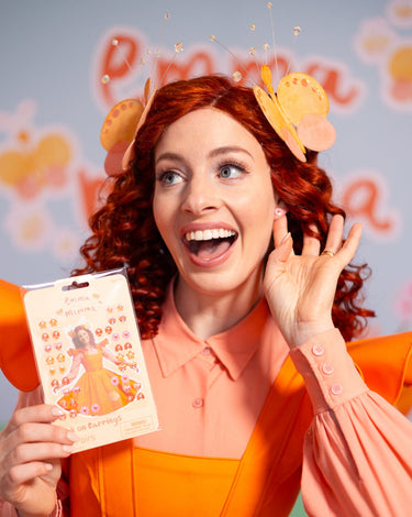 Emma Memma Stick on Earrings - Pink Poppy Australia