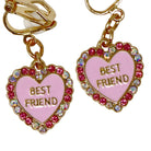 Best Friend Clip-on Earrings - Pink Poppy Australia