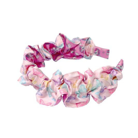 Reversible Ruffle Headband - Pink Poppy Australia