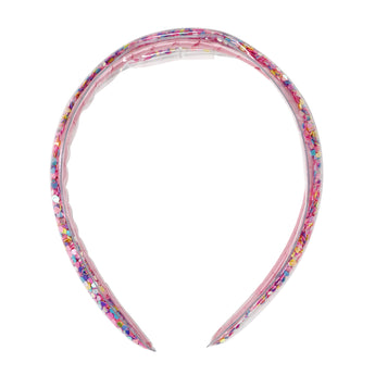 Rainbow Hearts Glitter Headband - Pink Poppy Australia