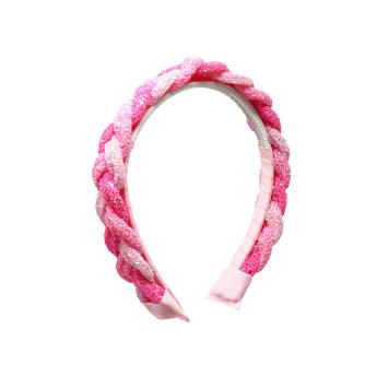 Braided Glitter Headband - Pink Poppy Australia